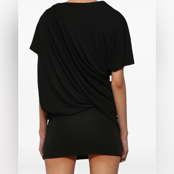Christopher Esber
Black Encased Nature Resin Draped Jersey Minidress - Picture 5 of 5